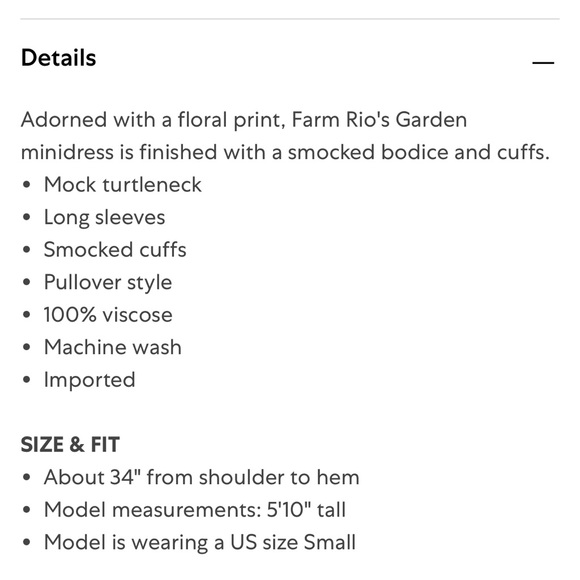 ❌❌ SOLD❌❌Farm Rio 🌴🔥Navy Garden Smocked Mini dress - Picture 10 of 12